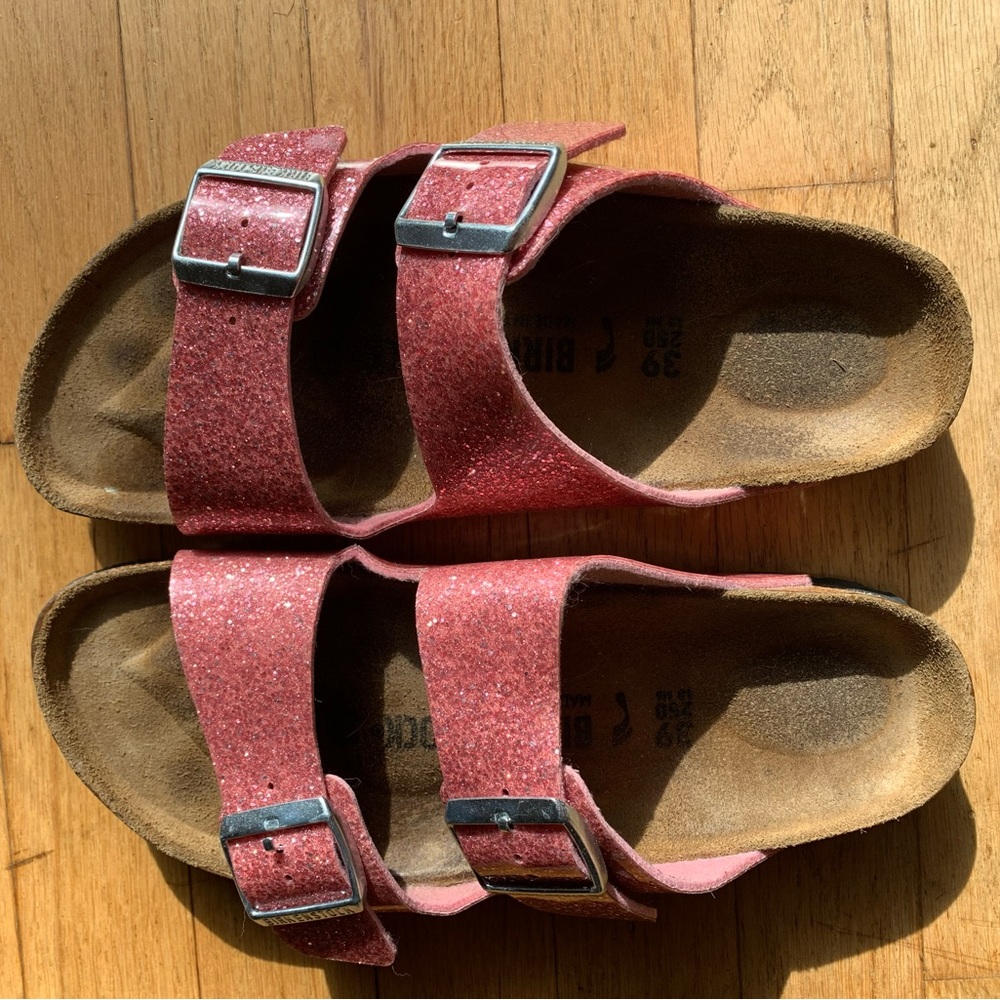 Pink Sparkle Birkenstock Arizona Sandals *Hard to find*